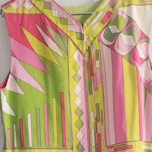 Original Emilio Pucci cotton pink dress size 10